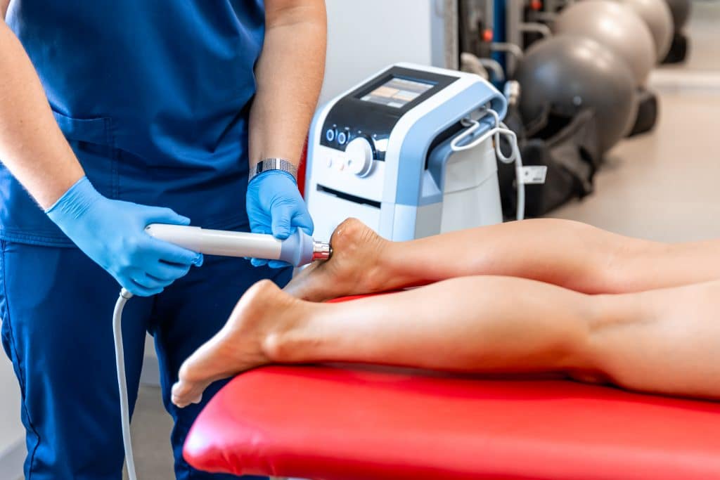 physical therapy of foot with acoustic shock waves 2025 03 18 15 09 27 utc